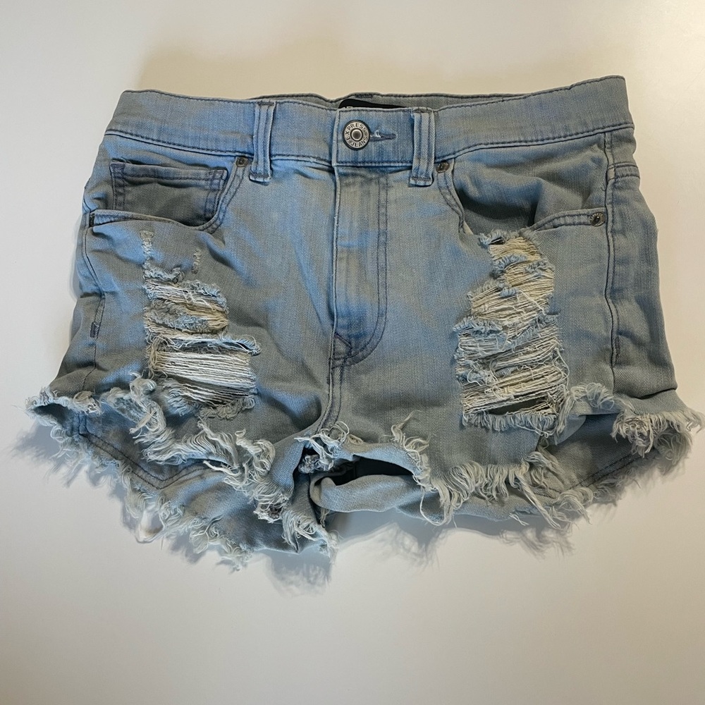 Express Distressed Denim Shorts